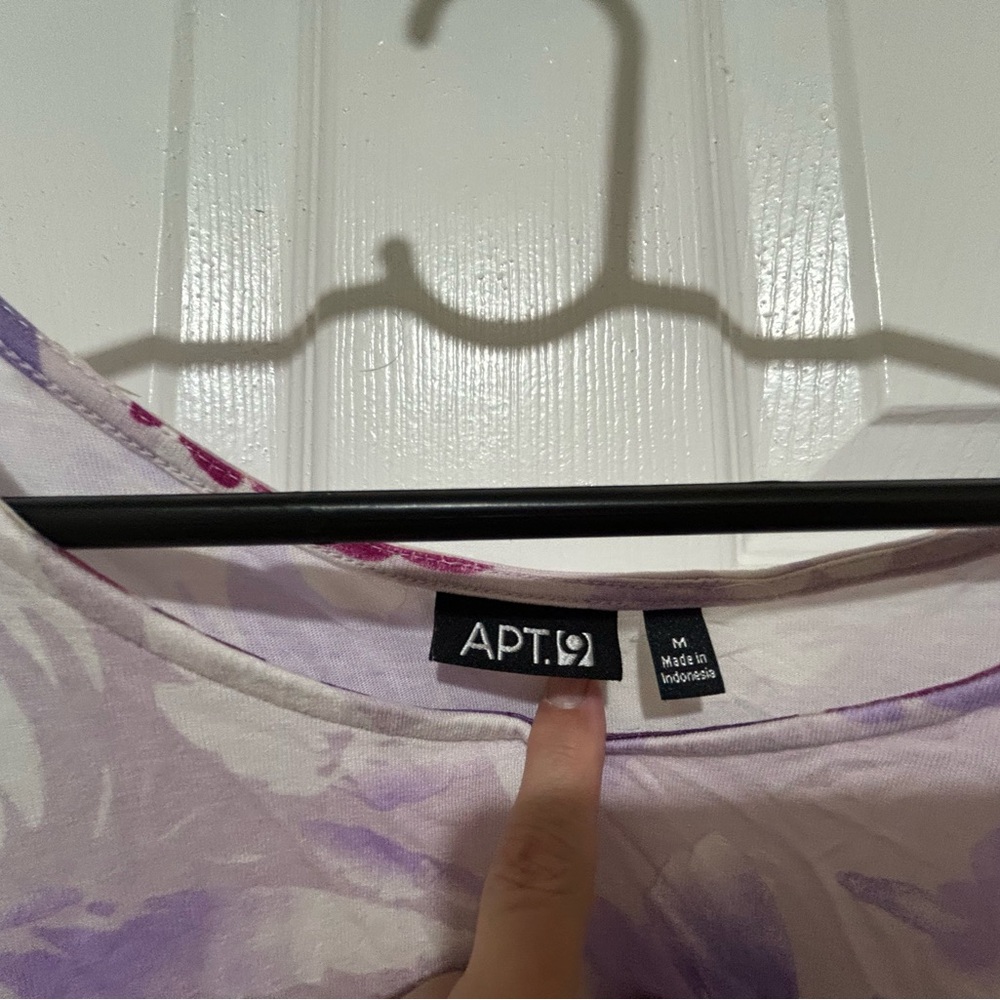 Apt. 9 Purple and Pink Butterfly Blouse - Picture 2 of 3